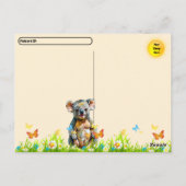 Carte postale d'anniversaire de la famille de koal (Dos)