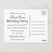 Carte postale d'anniversaire de la première dalle  (Dos)