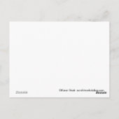 Carte postale d'anniversaire de manchots au chat s (Dos)