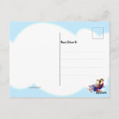 Carte postale d'anniversaire de vol de chien (Dos)