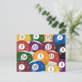 Carte postale d'anniversaire des 45 ans Billiard B (Debout devant)