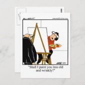 Carte postale d'anniversaire drôle pour les 40 ans (Devant / Derrière)