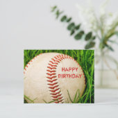 Carte postale d'anniversaire du baseball (Debout devant)