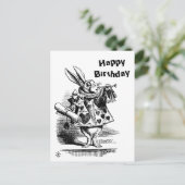 Carte postale d'anniversaire du White Rabbit CC024 (Debout devant)