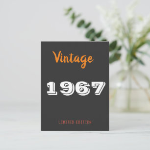 Carte postale d'anniversaire édition limitée vinta