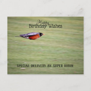 Carte postale d'anniversaire en livraison spéciale