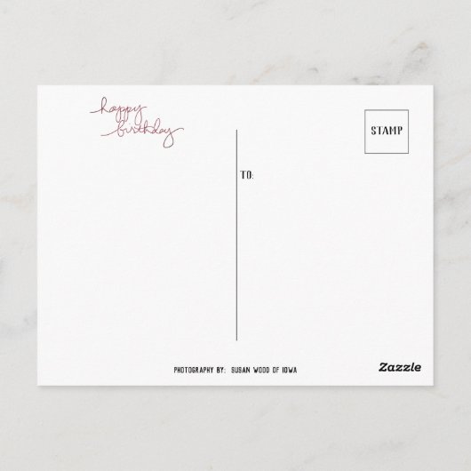 Carte postale d'anniversaire en livraison spéciale (Dos)