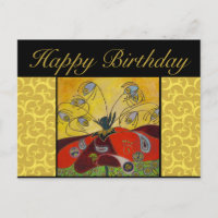 carte postale d'anniversaire - éveillé à l'aube