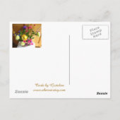 Carte postale d'anniversaire Fleurs chantantes (Dos)