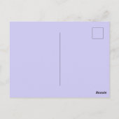 Carte postale d'anniversaire florale fleur violett (Dos)
