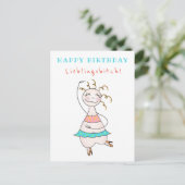 Carte postale d'anniversaire Joyeux anniversaire m (Debout devant)