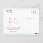 Carte postale d'anniversaire Merci (Dos)