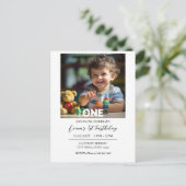 Carte postale d'anniversaire moderne simple person (Debout devant)