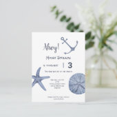 Carte postale d'anniversaire nautique Tout âge (Debout devant)