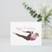 Carte postale d'anniversaire Pilates (Debout devant)