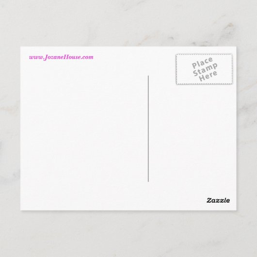 Carte postale d'anniversaire rose joyeux (Dos)