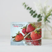 Carte postale d'anniversaire spéciale baie (Debout devant)