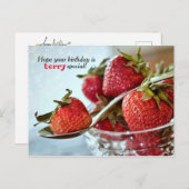 Carte postale d'anniversaire spéciale baie (Devant / Derrière)