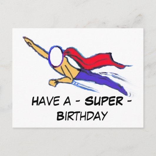 Carte postale d'anniversaire - SUPER - (sur mesure (Devant)