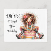 Carte postale d'anniversaire tardive (Devant)