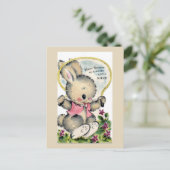 Carte postale d'anniversaire vintage (Debout devant)