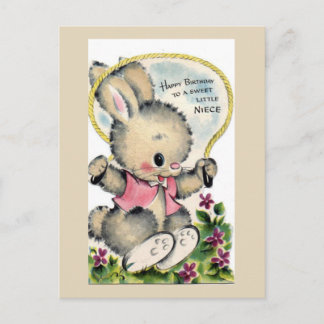 Carte postale d'anniversaire vintage