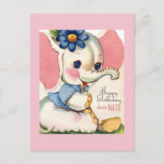 Carte postale d'anniversaire vintage