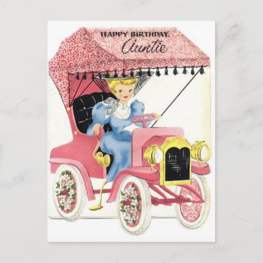 Carte postale d'anniversaire vintage (Devant)