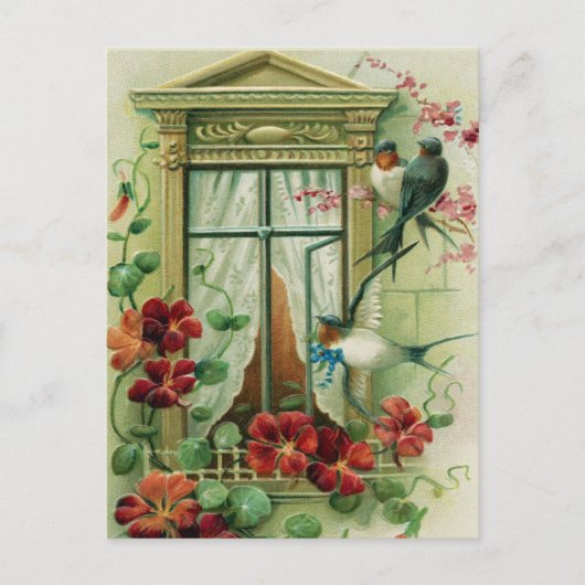 Carte postale d'anniversaire vintage (Devant)