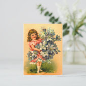 Carte postale d'anniversaire vintage (Debout devant)