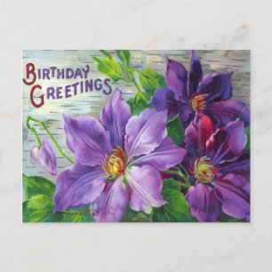 Carte postale d'anniversaire vintage