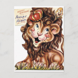Carte postale d'anniversaire vintage
