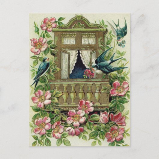 Carte postale d'anniversaire vintage (Devant)