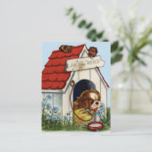 Carte postale d'anniversaire vintage (Debout devant)