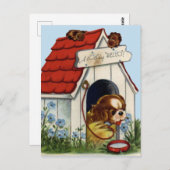 Carte postale d'anniversaire vintage (Devant / Derrière)