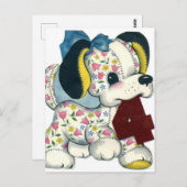 Carte postale d'anniversaire vintage (Devant / Derrière)