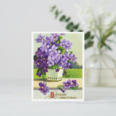 Carte postale d'anniversaire vintage (Debout devant)