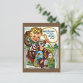Carte postale d'anniversaire Vintage Cowboy (Debout devant)
