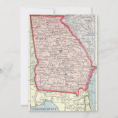 Carte postale d'annonce de carte ancienne de Géorg (Devant)
