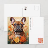 Carte postale d'annonce de chiot (Devant / Derrière)