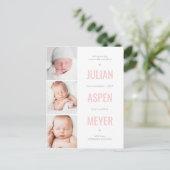 Carte postale d'annonce de couleur éditable de gri (Debout devant)