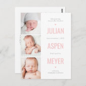 Carte postale d'annonce de couleur éditable de gri (Devant / Derrière)