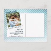 Carte postale d'annonce de date de mariage à thème (Dos)