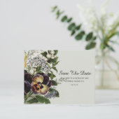 Carte postale d'annonce de date de mariage aux pen (Debout devant)