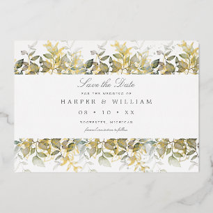 Carte postale d'annonce de date de mariage avec fe