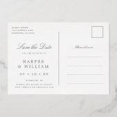 Carte postale d'annonce de date de mariage avec fe (Verso)