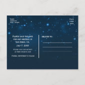 Carte postale d'annonce de date de mariage ciel no (Dos)