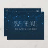 Carte postale d'annonce de date de mariage sous un (Devant / Derrière)