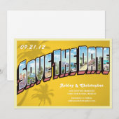 Carte postale d'annonce de date de sauvegarde de d (Devant / Derrière)