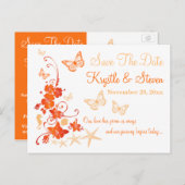 Carte postale d'annonce de date de sauvegarde de l (Devant / Derrière)